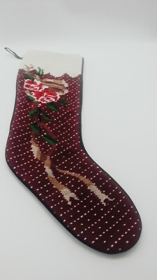 Midwest Importers Canyon Falls Christmas Stocking Floral Design-image