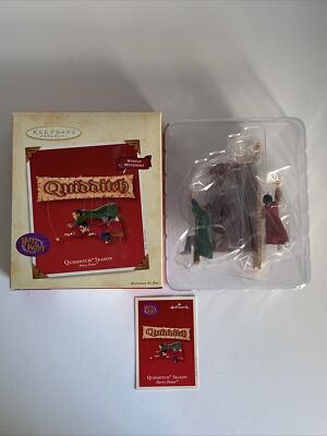 Hallmark 2002 Harry Potter QUIDDITCH SEASON Keepsake Ornament Windup Movement-image