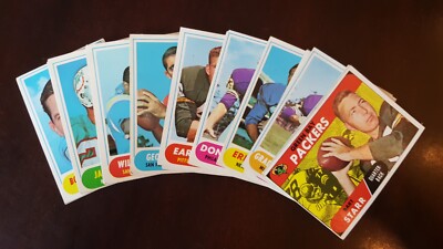 1968 topps football cards #1 to #70, complete your set-image