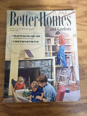 Better Homes & Garden Magazines From 1954 -  DYI Issue   October 1954  Very Nice-image