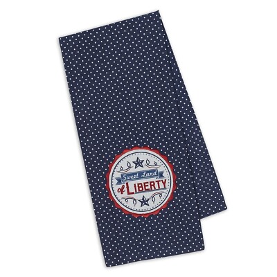 Patriotic Cotton Kitchen Dish Towel - Sweet Land Of Liberty 18x28 NEW-image