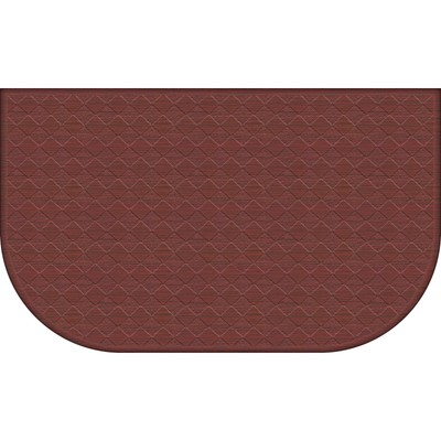 Mainstays Comfort Mate D Kitchen Mat; Burgundy, 1.5' x 2.5'-image