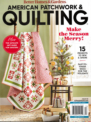 Better Homes & Garden American Patchwork & Quilting Magazine Issue 191  Dec,2024-image