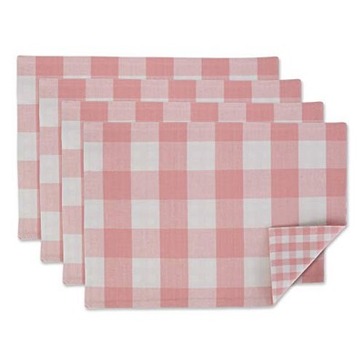  Gingham Check Tabletop Collection, Pink, Placemat Set -image