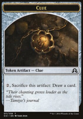 MTG Magic the Gathering Token - Clue (11/355) Shadows over Innistrad LP-image
