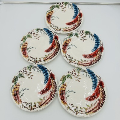 Pier 1 Imports FEATHER BRANCH Multicolor Ironstone 8.75