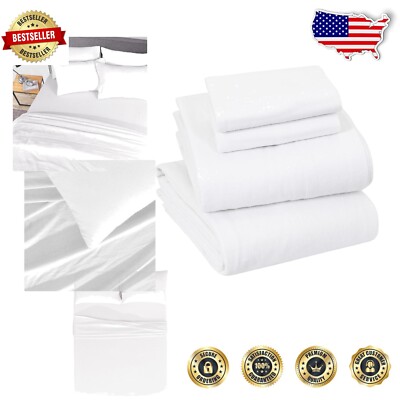 White King Flannel Bed Sheets - Pillowcases, Fitted & Flat for Cozy Comfort-image