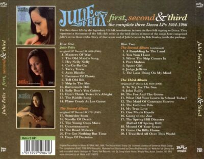 JULIE FELIX FIRST SECOND & THIRD: THE COMPLETE THREE DECCA LPS 1964-1966 NEW CD-image