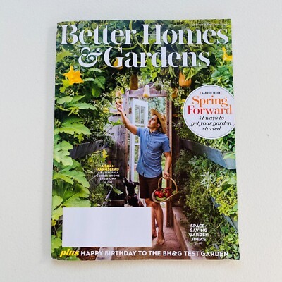 Better Homes & Gardens Magazine March 2018 Spring Forward No Mail Label-image