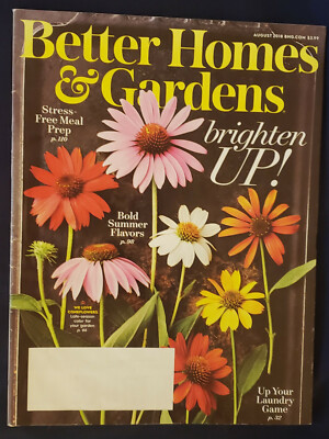 Better Homes and Gardens August 2018: Summer Flavors, Meal Prep, Laundry Tips -image