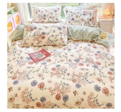 Cover Craft 100 % Cotton Bedding comforter cover Duvet Cover Cozy and Comfy 4 pc-image