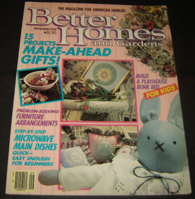 Better Homes And Gardens Magazine Volume 66 Number 9 - September 1988 - Gifts-image