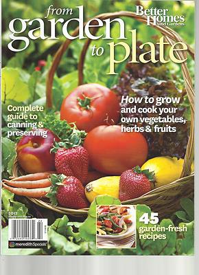  FROM GARDEN TO PLATE (BETTER HOMES & GARDENS) 2012 ( 45 GARDEN-FRESH RECIPES  -image