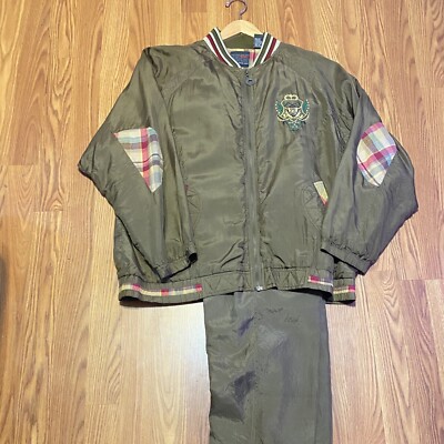 Mureli Track Suit Womens Large Silk Set Jacket Wind Pants Vintage 90s-image