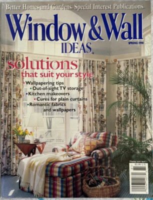 Better Homes & Gardens Window & Wall Ideas Magazine SPRING 1998 Solutions Style-image