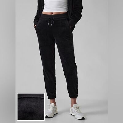 Athleta Cozy Karma Recover Jogger Pant Black Comfortable Soft Large-image
