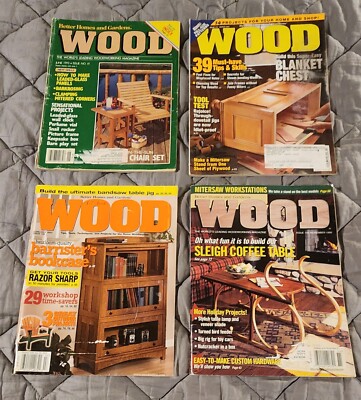 Lot of (4) - Vintage WOOD Magazines by Better Homes and Gardens - Lot #1067-image