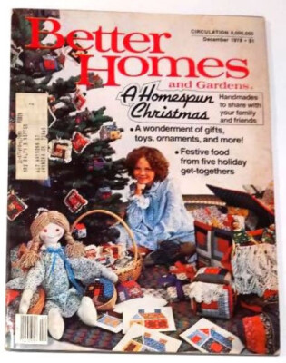 Vintage Issue of Better Homes and Gardens Magazine, Dec 1978, near perfect-image