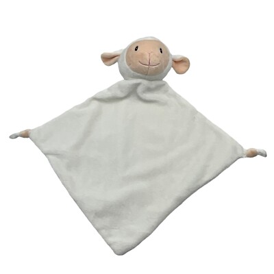 Cubbies Lamb Sheep White Plush Lovey Security Blanket Cozy Soft Infant Baby -image