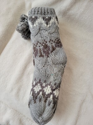 Muk Luks Women's CABIN SOCKS L/XL (8-10) Slip Resistant Outsole-image