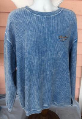 SOFT SLOUCHY PULLOVER Mens L NAPLES FLORIDA Embroidery Handsome Comfy EZ CARE-image