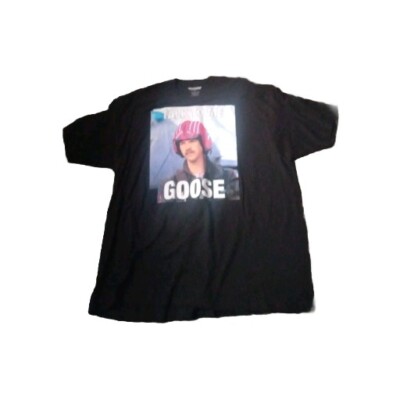 Top Gun Mens Black Shirt Size 3XL Talk To Me Goose Cozy Comfort Casual Brand New-image