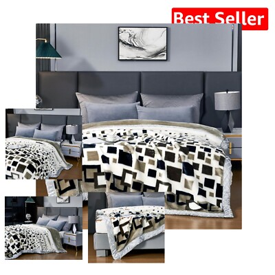 Luxury 79''x91'' Plush Mink Blanket - 13lb Softness for Countless Cozy Moments-image