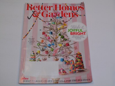 Better Homes Gardens Magazine 12 2018 Christmas Holiday Joyful Bright Bake Give-image