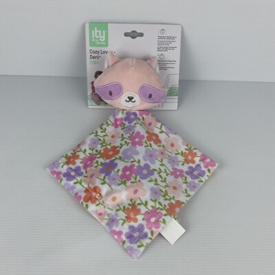 Ingenuity Cozy Deni Lovey Raccoon Baby Comforter Security Blanket Plush Tags-image
