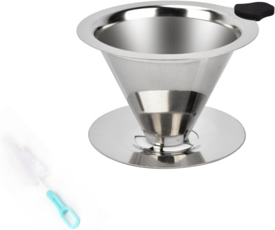 Pour over Coffee Dripper, Stainless Steel Filter, Easy to Clean Paperless Pour o-image