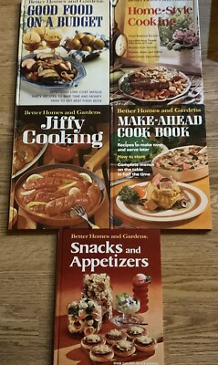 Five Vintage Better Homes & Gardens Cook Books-image
