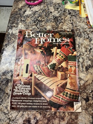 Vintage 1976 Christmas Magazine Better Homes & Garden 1970s Gifts Recipes-image