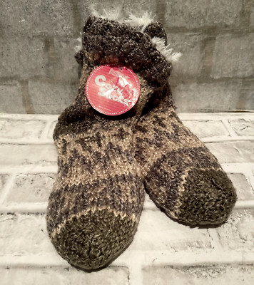 Soft Fur lining Knit Winter Cozy Socks-image