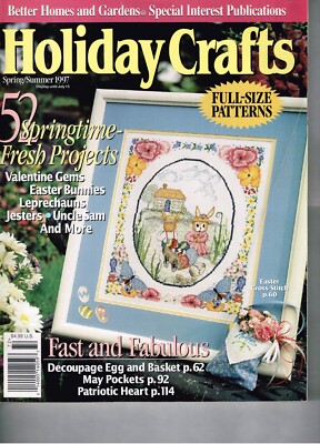 Better Homes and Garden Holiday Crafts Magazine Spring Summer 1997-image