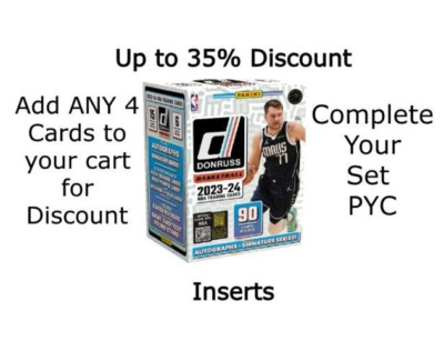 2023-24 Donruss Basketball Inserts You Pick Complete Set Singles PYC-image