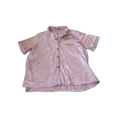 Woman Fashion Womans Pajama Top Pink Color Hearts Size 3XL Pocket Cozy Comfort -image