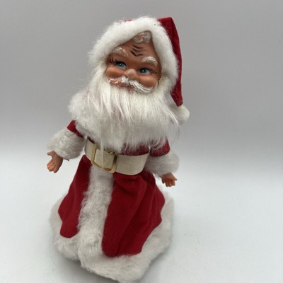 Vintage Dancing Santa Wind Up Christmas Music Box 10