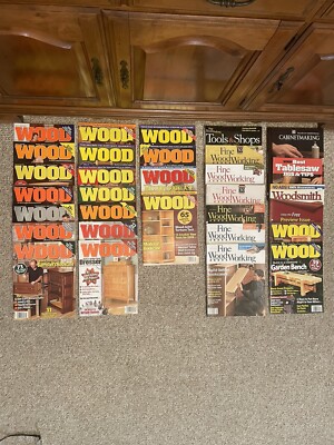 WOOD Better Homes & Gardens Magazines 2007-2010 & Fine Wood Working Lot Of 28-image