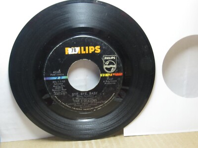 Old 45 RPM Record - Philips 40260 - The 4 Seasons - Bye Bye Baby / Seaching Wind-image