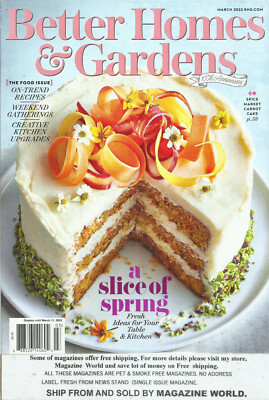 Better Homes & Gardens Magazine,  * March, 2022  * Display until March, 11th 202-image