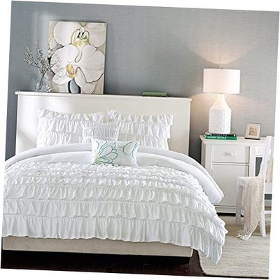 Cozy Comforter Casual Waterfall Multi Layer Twin/Twin XL (68 in x 90 in) White-image