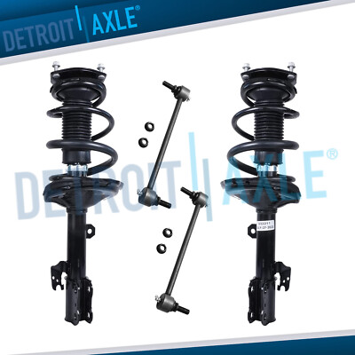 Front Coil Spring Strut & Sway Bar for Toyota Highlander Lexus RX330 RX350 RX400-image