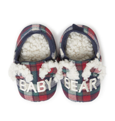 Dearfoams Cozy Comfort Kid's Baby Bear Closed Back Slippers Size 5/6-image