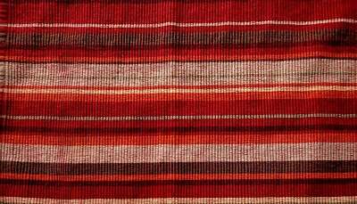 Vintage MAINSTAYS Set of 4 WOVEN PLACEMATS Sarape Style Multi-colorStripes 14X17-image