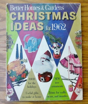 Oversized Better Homes Christmas Ideas Dec 1962 Magazine Wall Angel Noel Ham MCM-image