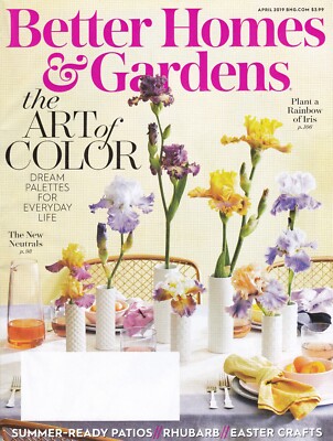 BETTER HOMES AND GARDENS Magazine 2019 April BH&G Back Issue-image