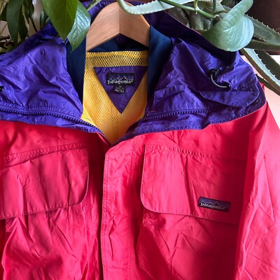 PATAGONIA ~ Sz M ~ Vtg Kayak Anorak Pullover Splash Jacket Early 80s ~ Skanorak-image