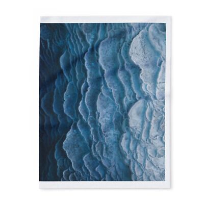 Cozy Arctic Fleece Blanket, Ocean Texture Design - Winter Home Decor, Sea Vibes-image