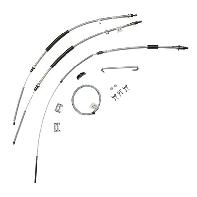 Parking Brake Cable Kit Complete TH350 Powerglide 1965-66 Impala Caprice OE-image