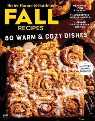 Fall Recipes-Better Homes & Gardens Magazine- BRAND NEW-image